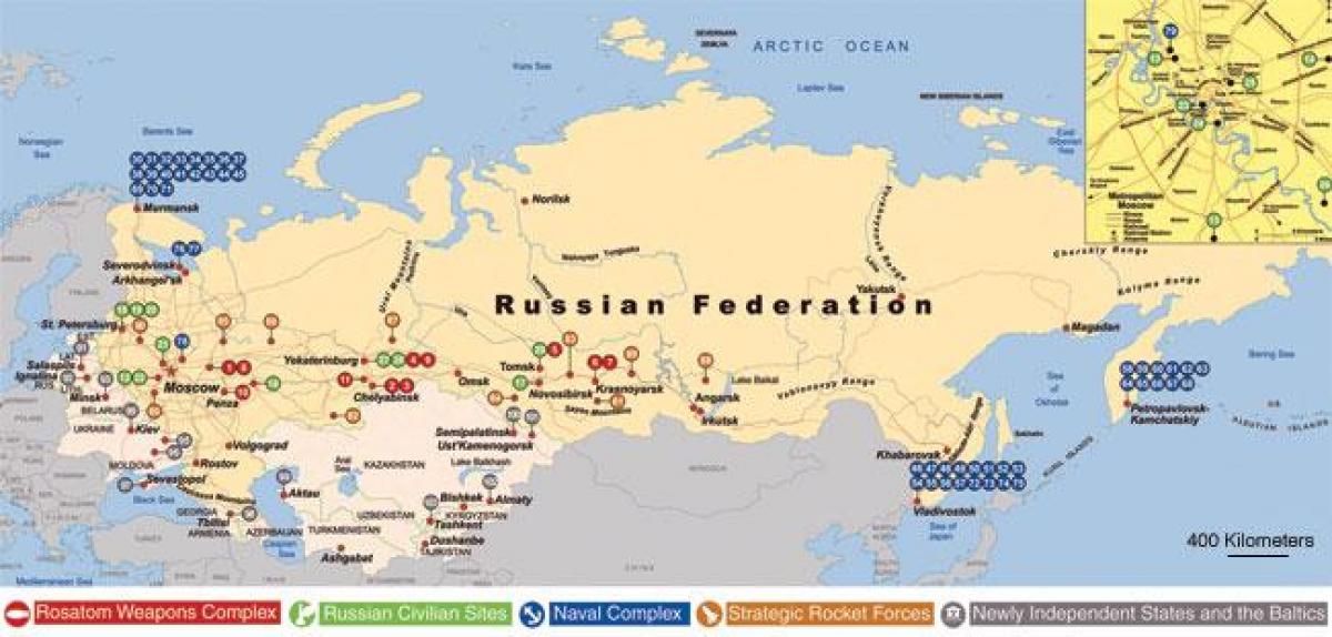 Карта военных баз россии в россии