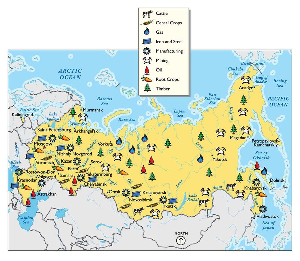 ресурс карте России