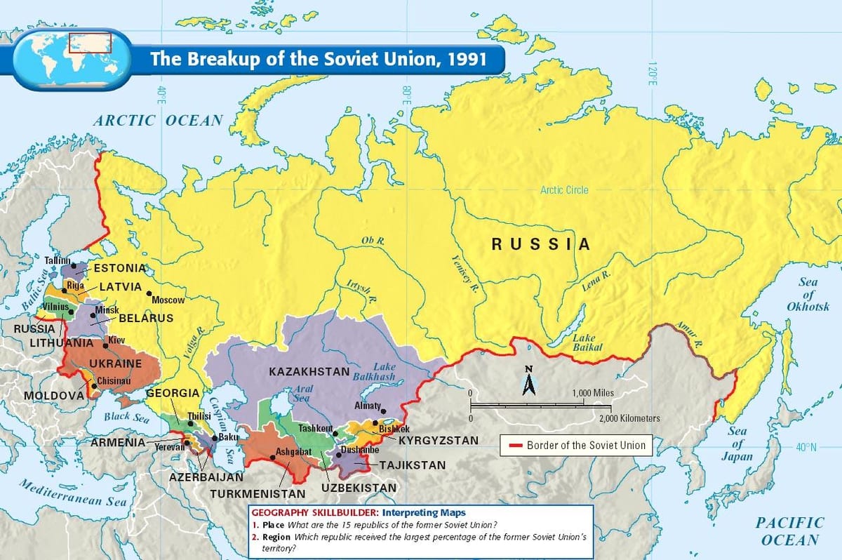 Советский Союз на карте мира