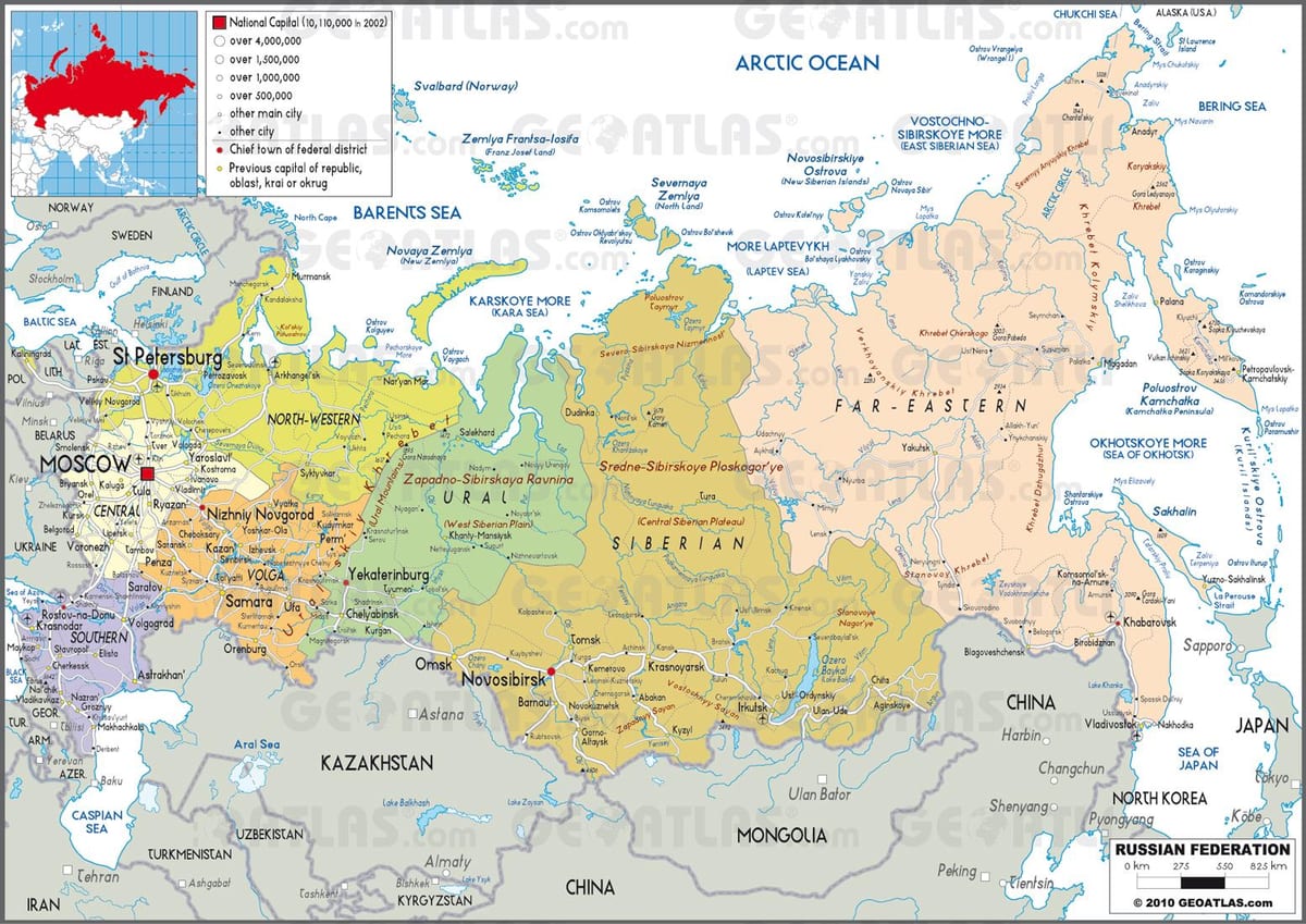 карте России