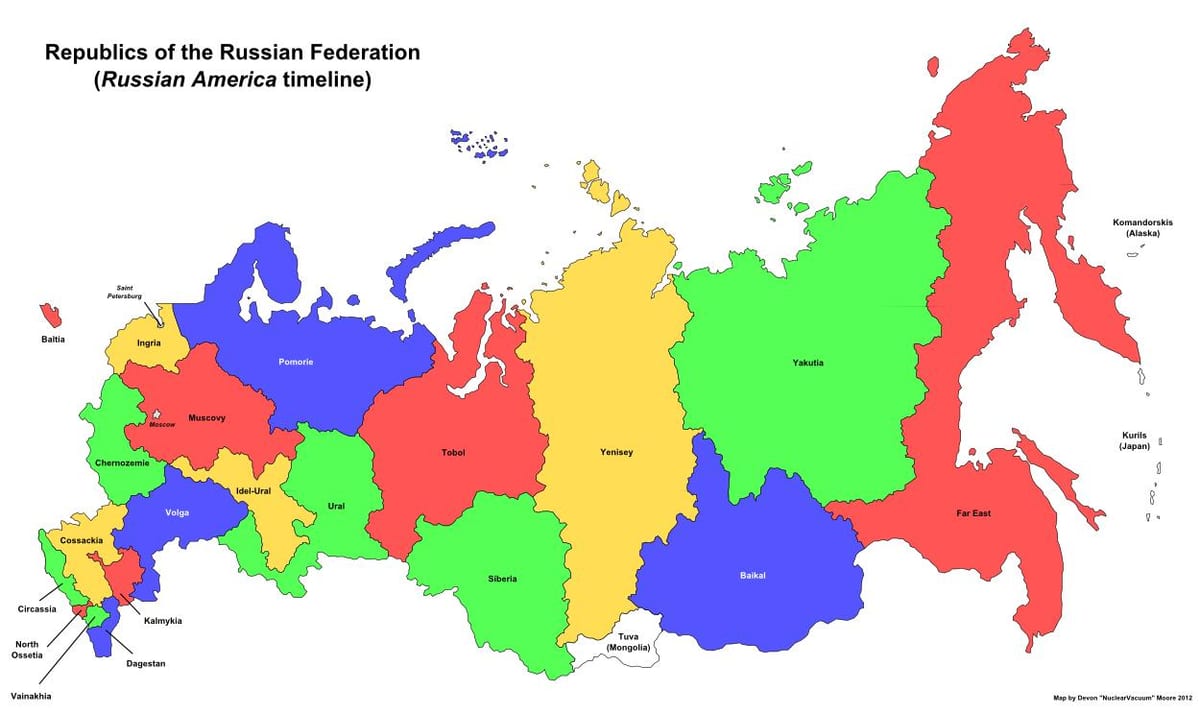карты российских республик