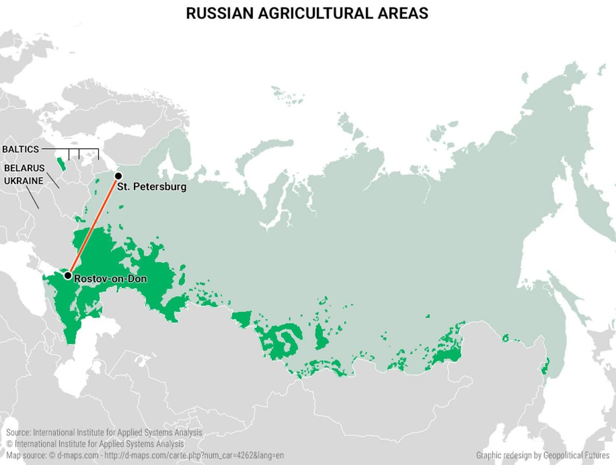 карта российского сельского хозяйства
