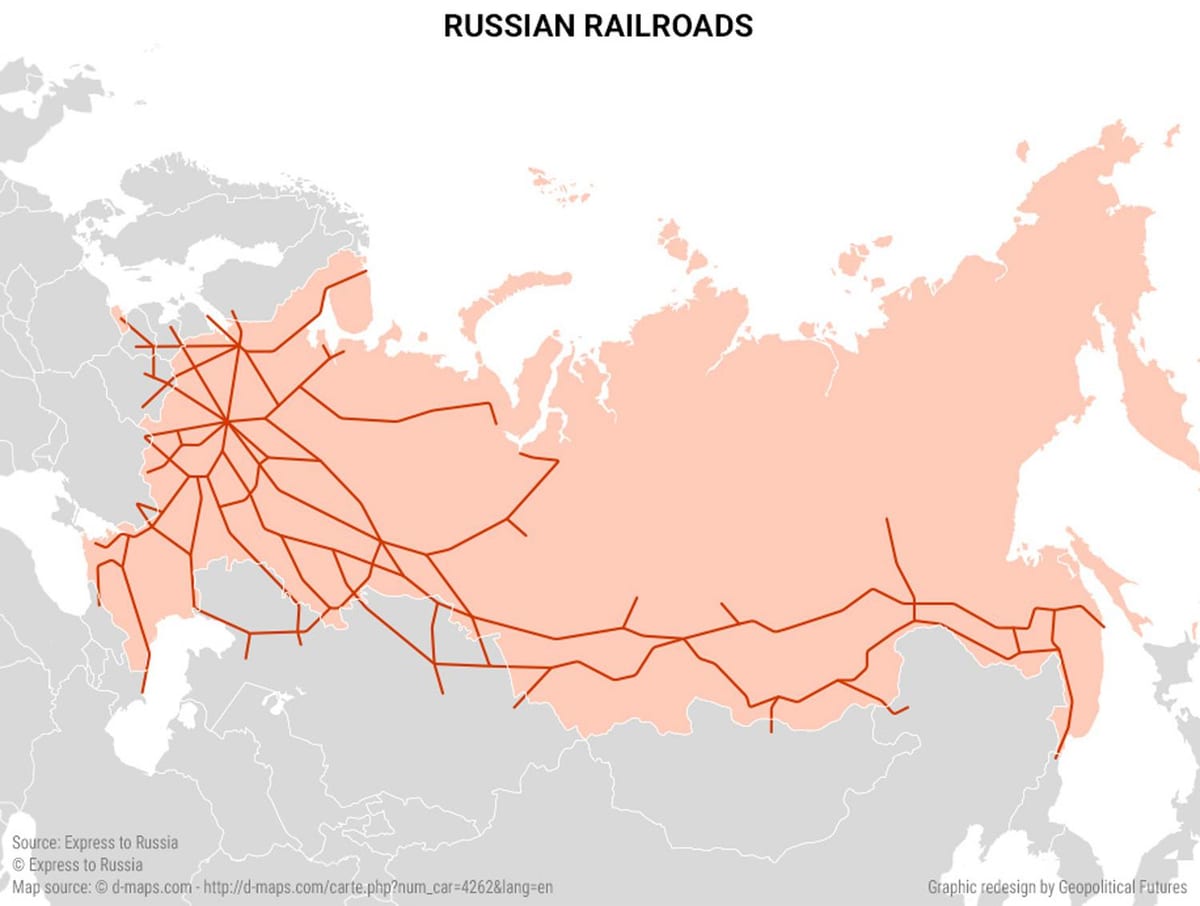 карта России транспорт