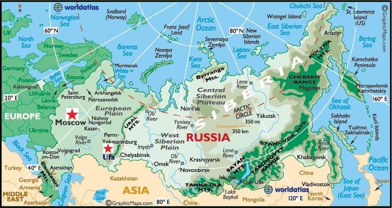 карта Уфы Россия