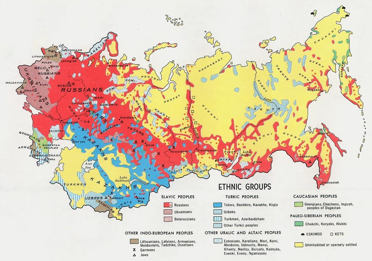 карта России в 1917 году