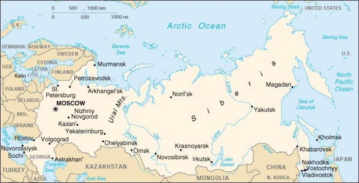 Россия границы карта