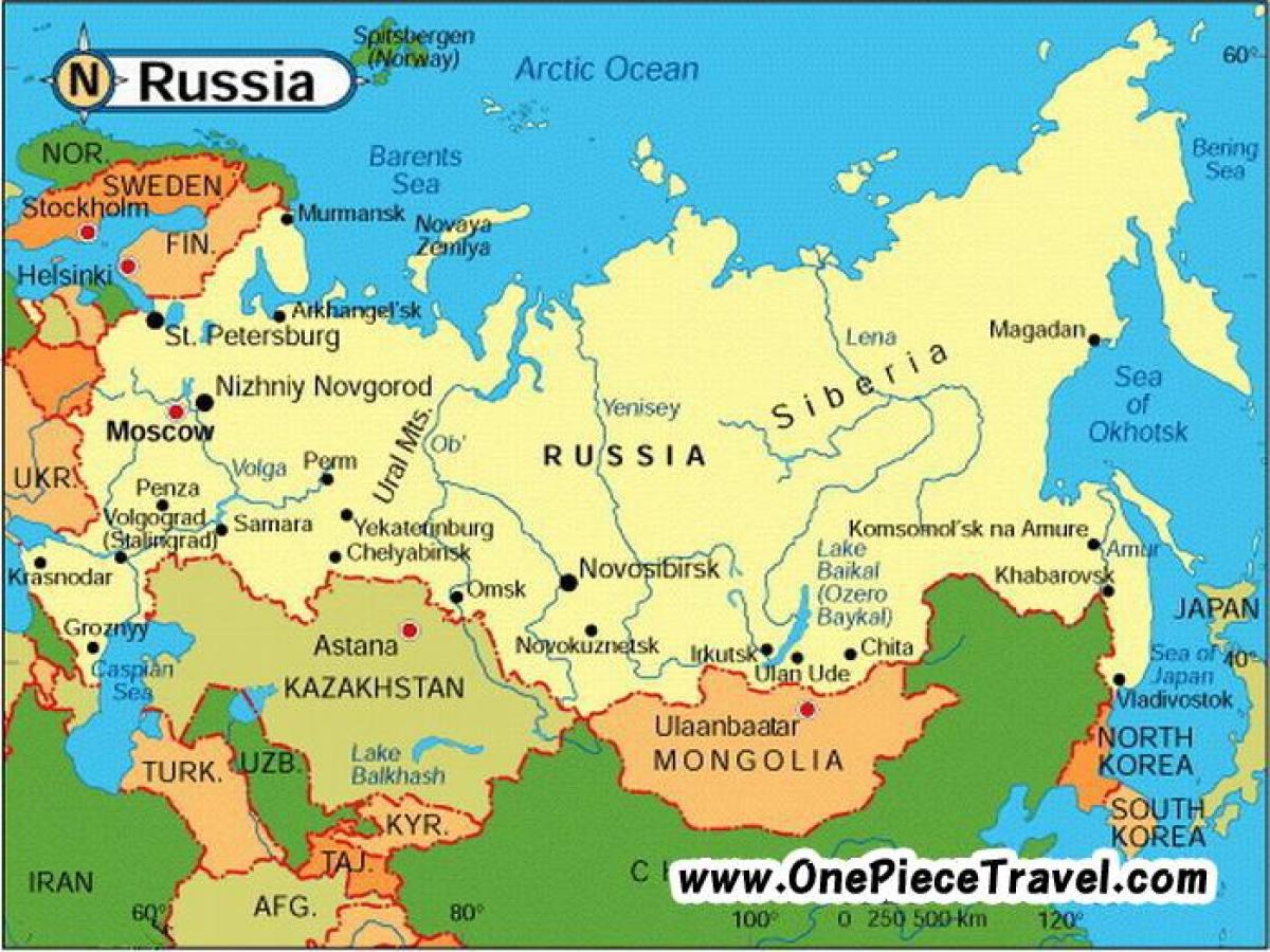 туристическая карта России