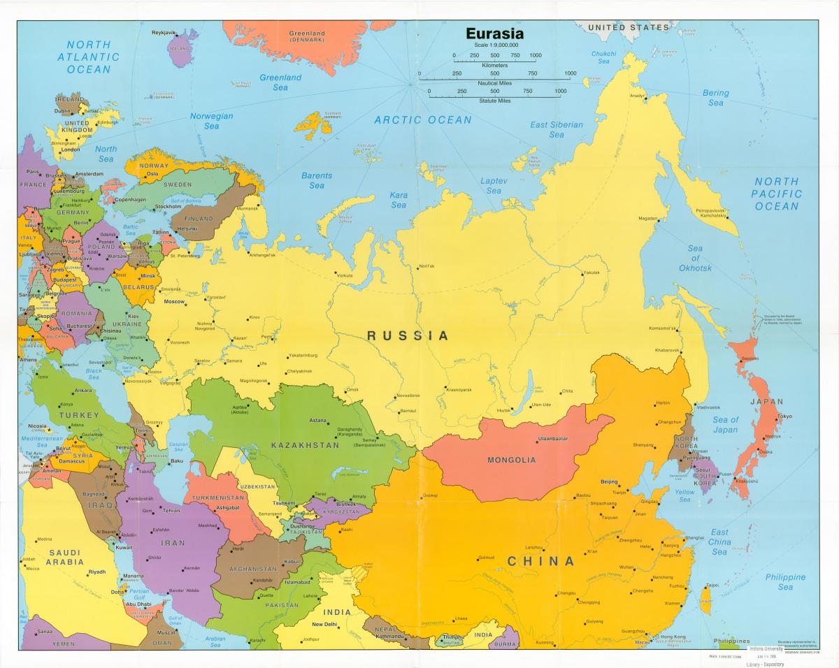 Россия против Советского Союза карте