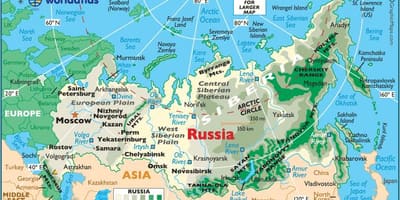 Карта Восточной России