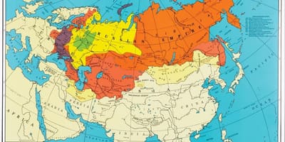 Карта России 1914
