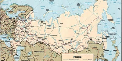 На карте России
