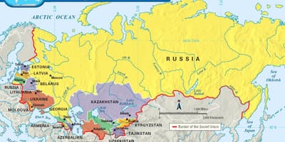 Советский Союз на карте мира
