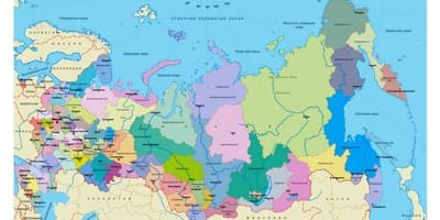Карта России с регионами