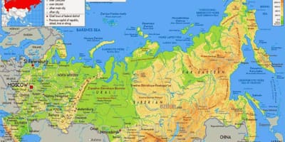 Русское географическое карте