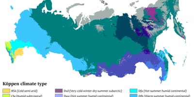 Карта России дождь