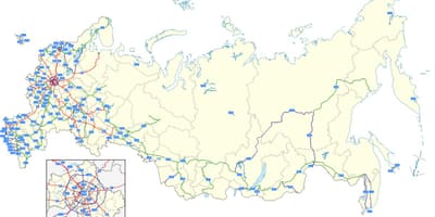 Карта российских дорог