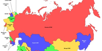 Россия против Советского Союза карте