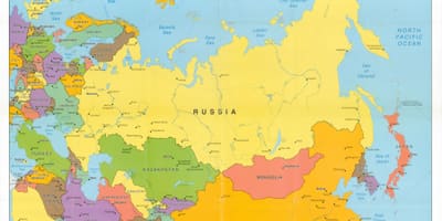 Карта СССР против России