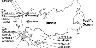 Карта бывшего СССР
