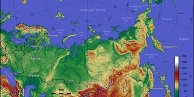 Топографическая карта России