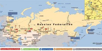 Карта российских военно-морских баз