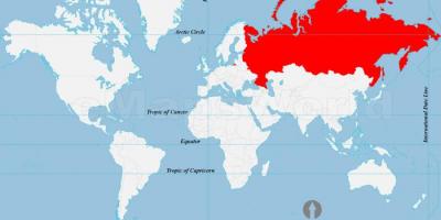 Расположение карте России