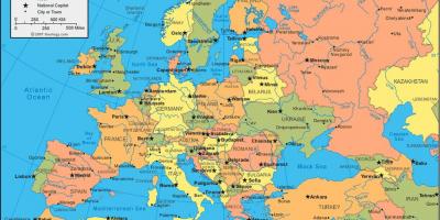 Россия карта Европы
